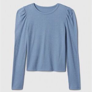 Gap girls Kids Softspun Ribbed Top tee long sleeve  sz L 10